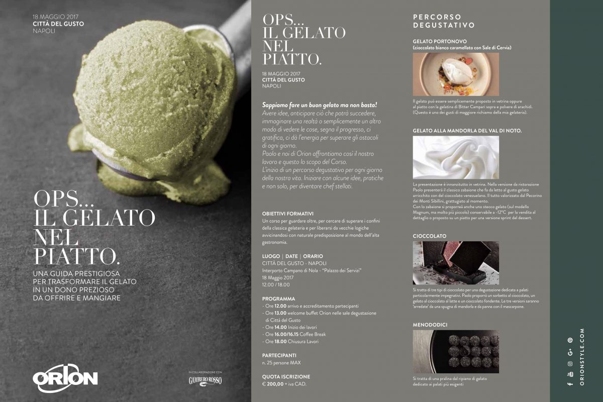 Ops... Il gelato nel piatto con Paolo Brunelli